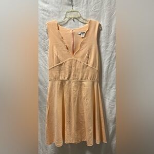 Necessary Objects Peach Midi Dress size Large